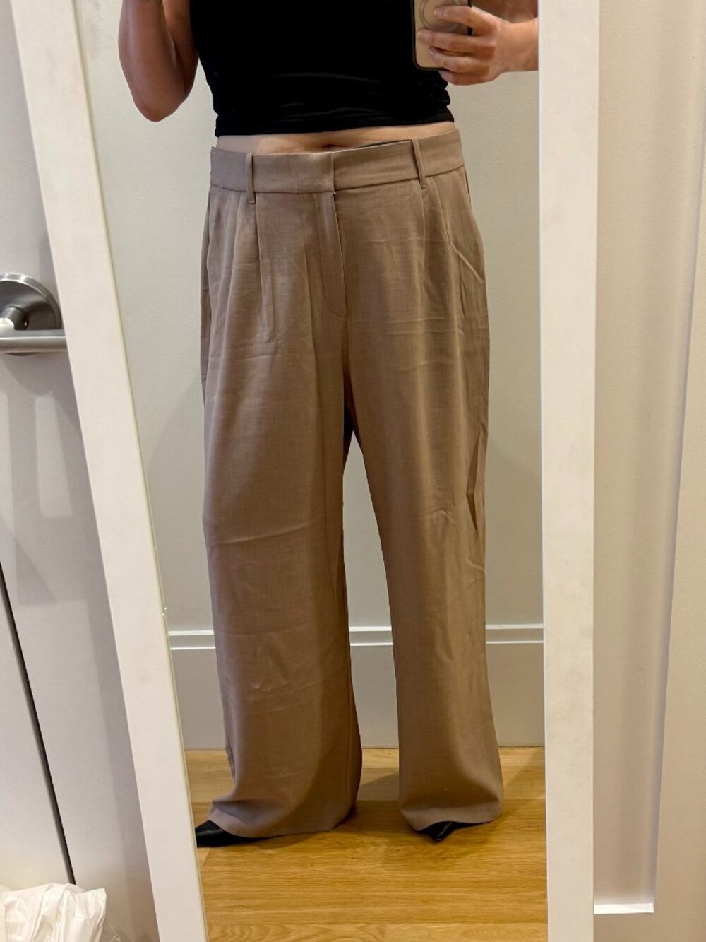 Abercrombie & Fitch Dress Pants Wide-Leg Pleated - NWT XL - Picture 10 of 13